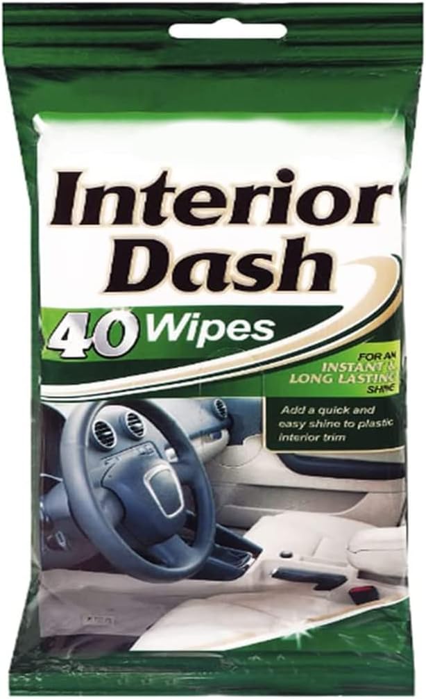 Car Dash Wipes, 40 pack Car Interior Wipes, Highly Absorbent Shine Wipe