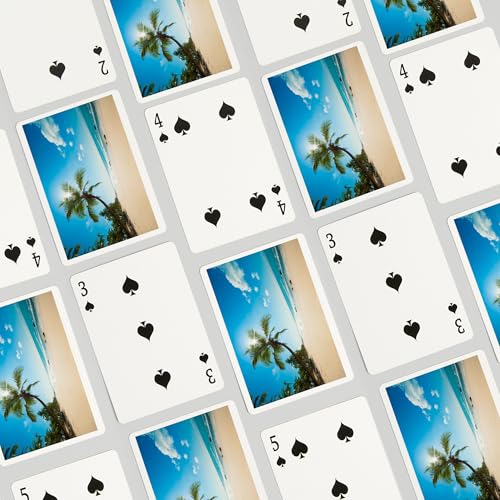 Baraja Tropical Beach con Palma, 52 Cartas Póker miniatura 4