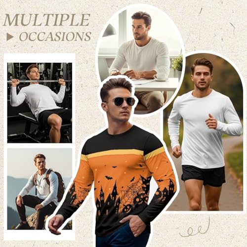 Halloween Long Sleeve T-Shirt for Men Pullover Shirt3