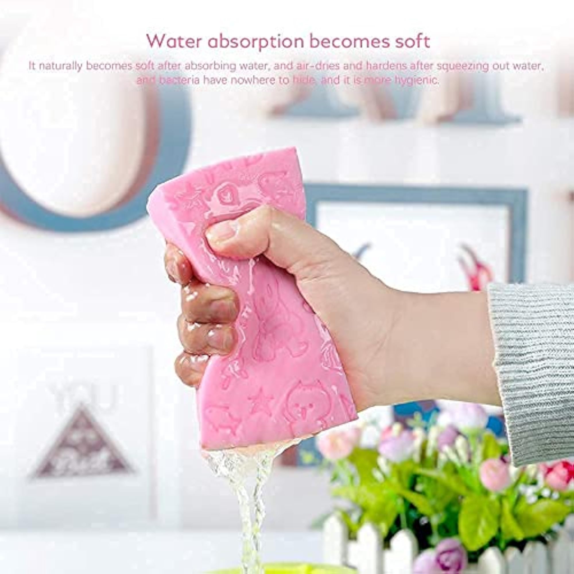 Pack 2 Super Soft Bath Sponge Scrubber for Kids & Babies