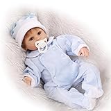 [Reborn Baby Size Custom Made Clothes]: The reborn doll measures Approx 17 inches (42cm) from head to toe, and weight 3.0 lbs approximately, the clothes he/she wear are custom made, you can change 0-3 month baby clothes for her/him.