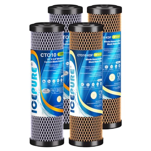 Image of ICEPURE 1 Micron 2.5 inch x 10 inch Whole House Water Filter Combo Kit, 2 Combo