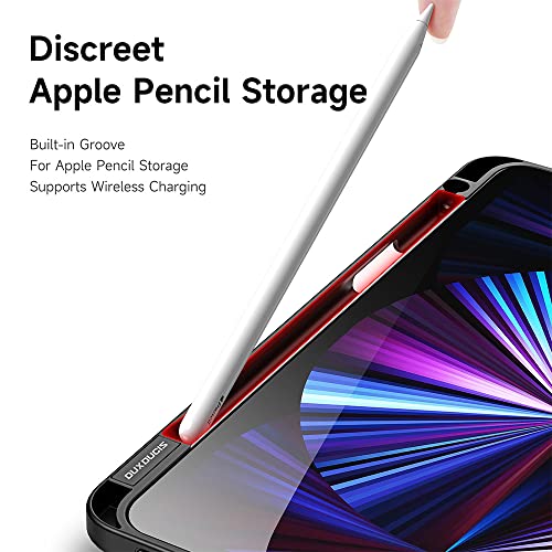 Chiweiing New Ipad Air 5Th Generation Case 2022 10.9 Inch/Ipad Air 4Th Generation Case 2020 10.9 Inch With Pencil Holder,Carbon Fibre Ipad Case [ Auto Wake/Sleep] Super Hard Stand Hard Back Shell #TOP7