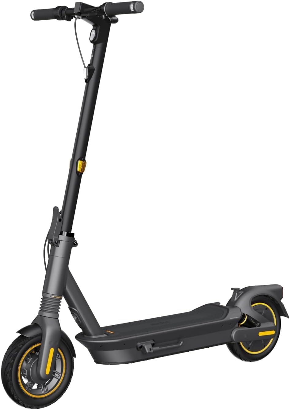 KickScooter Max G2 Powered by Segway | Typical Range to 50km |Hydraulic front suspension and double spring rear suspension| RideyLONG™ Self-sealing pneumatic tubeless tyres|Black