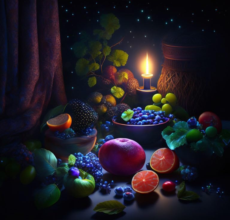 Affiches sur toile 58 x 90 cm fruits nature morte grand format SERENDIPITP