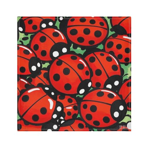 Servilletas de tela decorativas 20 x 20 in set de 4 miniatura 2