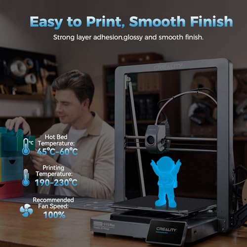 Image of Creality 3D Luminous PLA Printer Filament, 1.75mm Glow in The Dark Shiny Firefly Blue PLA Filament for 3D Printing, Best with UV Lamps, 1kg Spool (2.2lbs), Blue