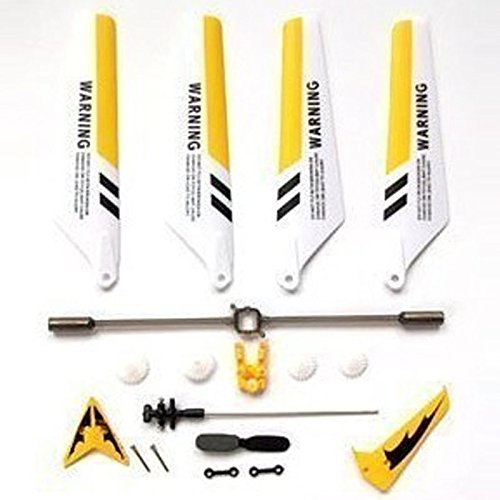 S107 RC Helicopter Full Replacement Parts Set Complete Spare Kit for and (Yellow, One Size)