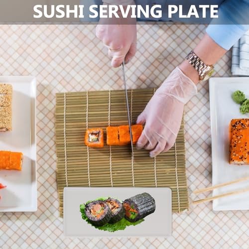 Plato Cerámico Rectangular para Sushi KICHOUSE miniatura 4