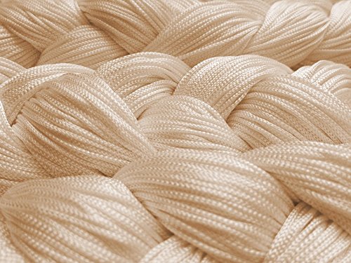Kaikoon Fadenvorhang 150 cm x 300 cm Caramel in B1 schwer entflammbar