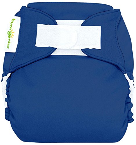 BumGenius Freetime All In One Cloth Diaper - Stellar (Deep Blue) - One Size - Hook & Loop