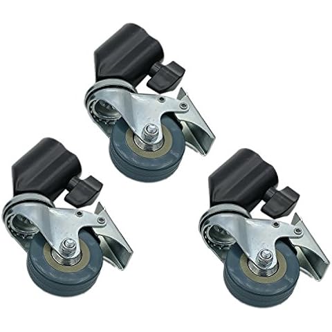 DynaSun 12288 SA22A 3 x Lampenstativrollen with Brakes Cover