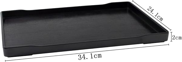 OMEM Grand Bol pour Reptiles - pour Nourriture et Eau - Convient également pour Le Bain (XL, Noir) - 2
