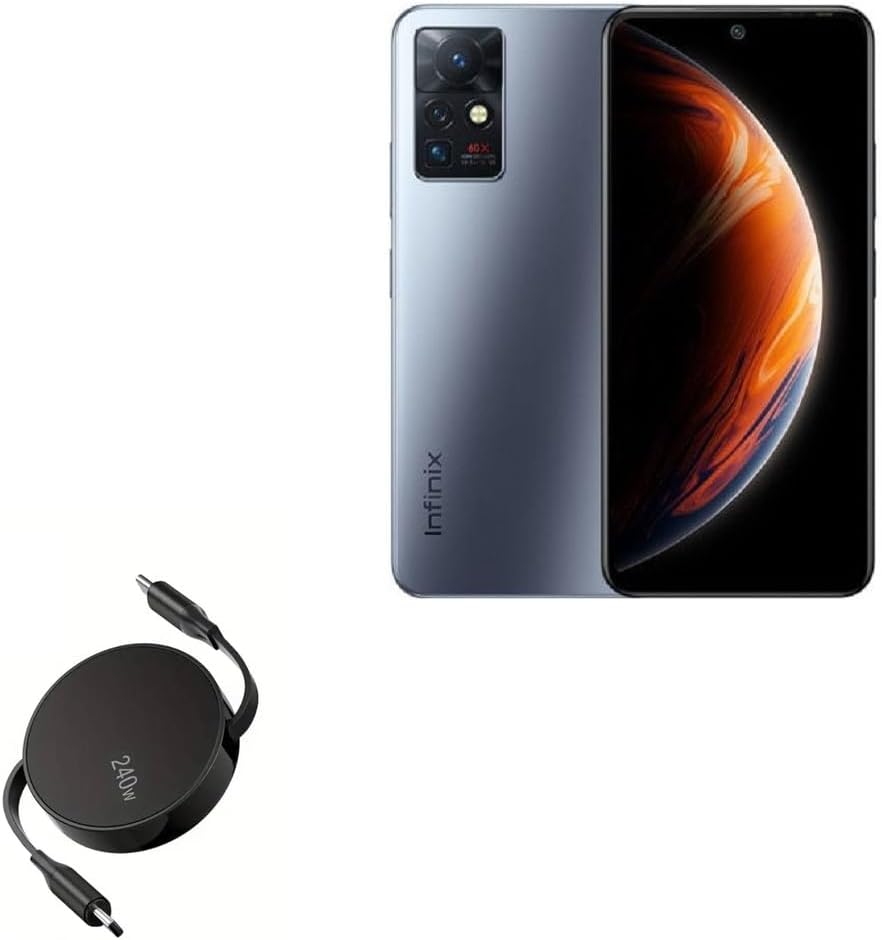 BoxWave Cable Compatible with Infinix Zero X – PD miniSync (240W), Retractable PD 240W Portable USB Type-C Cable – Jet Black BoxWave Cable Compatible with Infinix Zero X – PD miniSync (240W), Retractable PD 240W Portable USB Type-C Cable – Jet Black