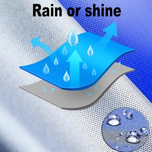 Universal Replacement Canopy for 6 & 8 Rib Patio Umbrellas - Waterproof Sunshade Cover for Garden & Beach Umbrellas - Durable Outdoor Umbrella Top