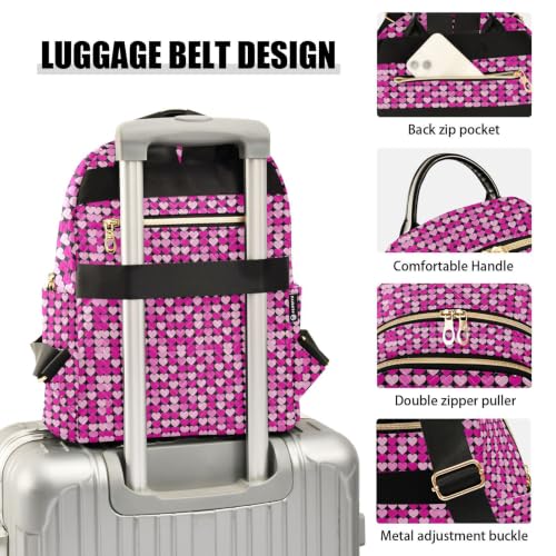 Mochila estampada con múltiples bolsillos de mujer para deporte S 4