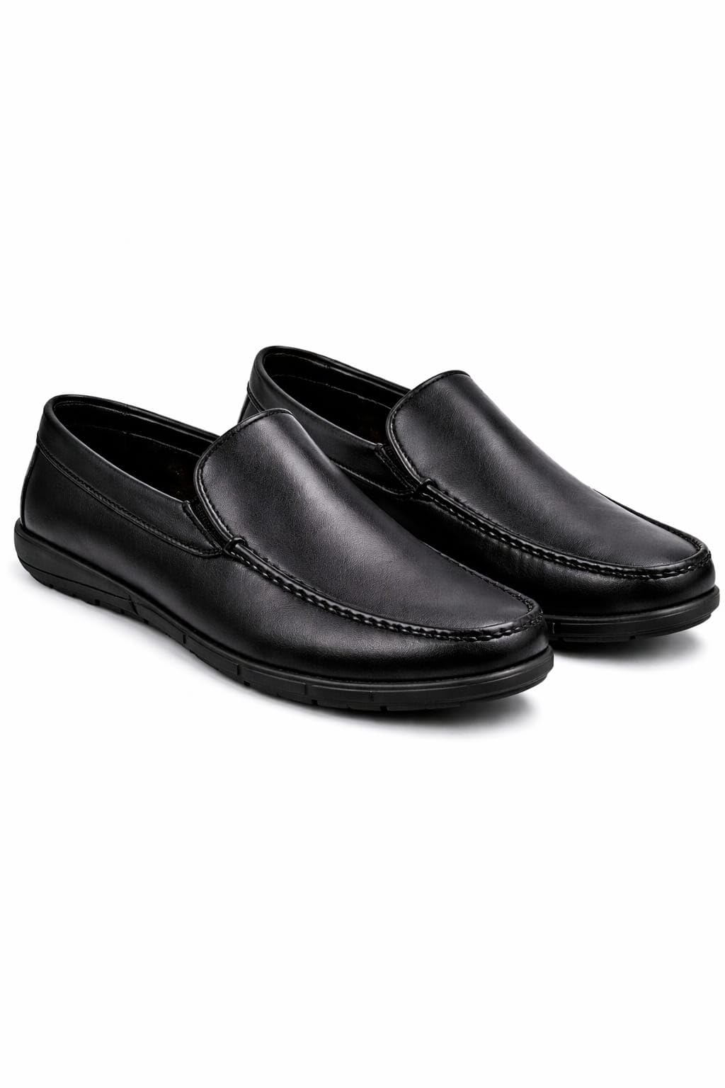 men's slip-on loafers | casual moccasin style | lightweight faux leather shoes | men's shoes,