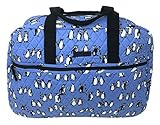 Vera Bradley Medium Traveler Bag in Playful Penguins Blue