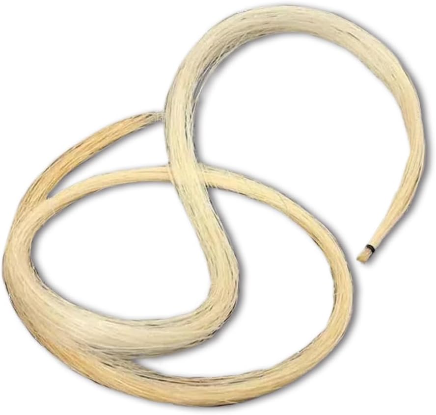 Violin bow horse hair White Horsetail Natural Mongolian Horse Hair Violin parts(250 g)