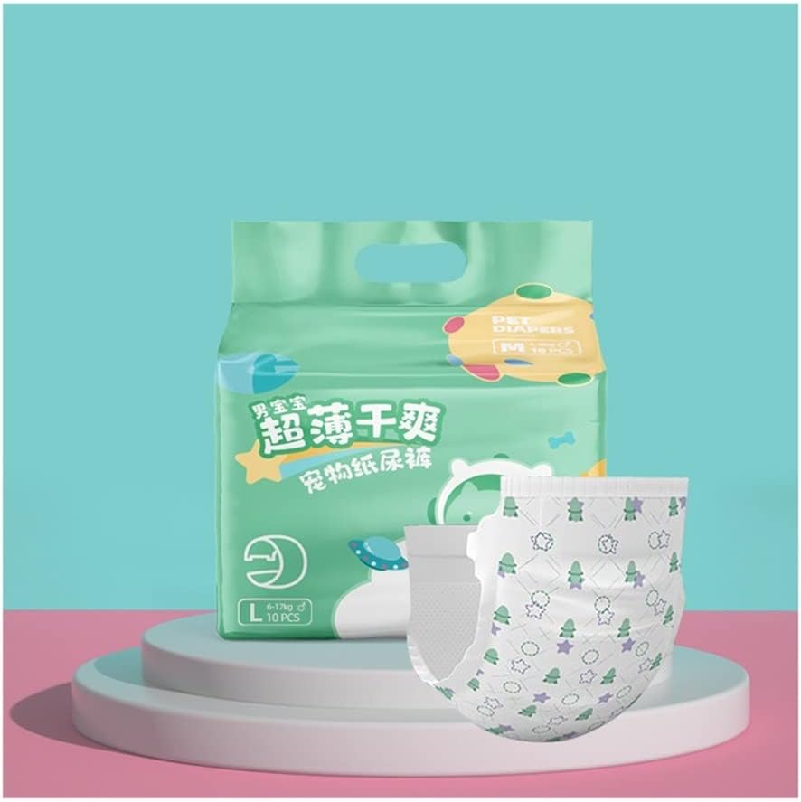 Dog Nappies Disposable Male Dog Diapers - L, Comfortable & Breathable Care Panties,Waist 24-41 CM /9.4-16 Inch(20pcs)