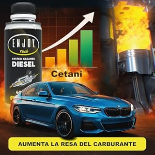 ENJOY TECH System Cleaner Diesel - Additivo Professionale per la Pulizia degli Iniettori e la Protezione del Motore Diesel - 400ML, Made in Italy (1)