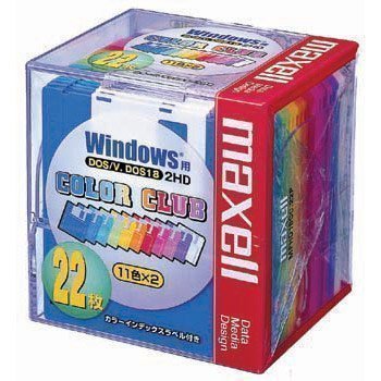 Amazon.co.jp: maxell MFHD18CC.22P 3.5 Floppy Discs 2HD DOS/V 