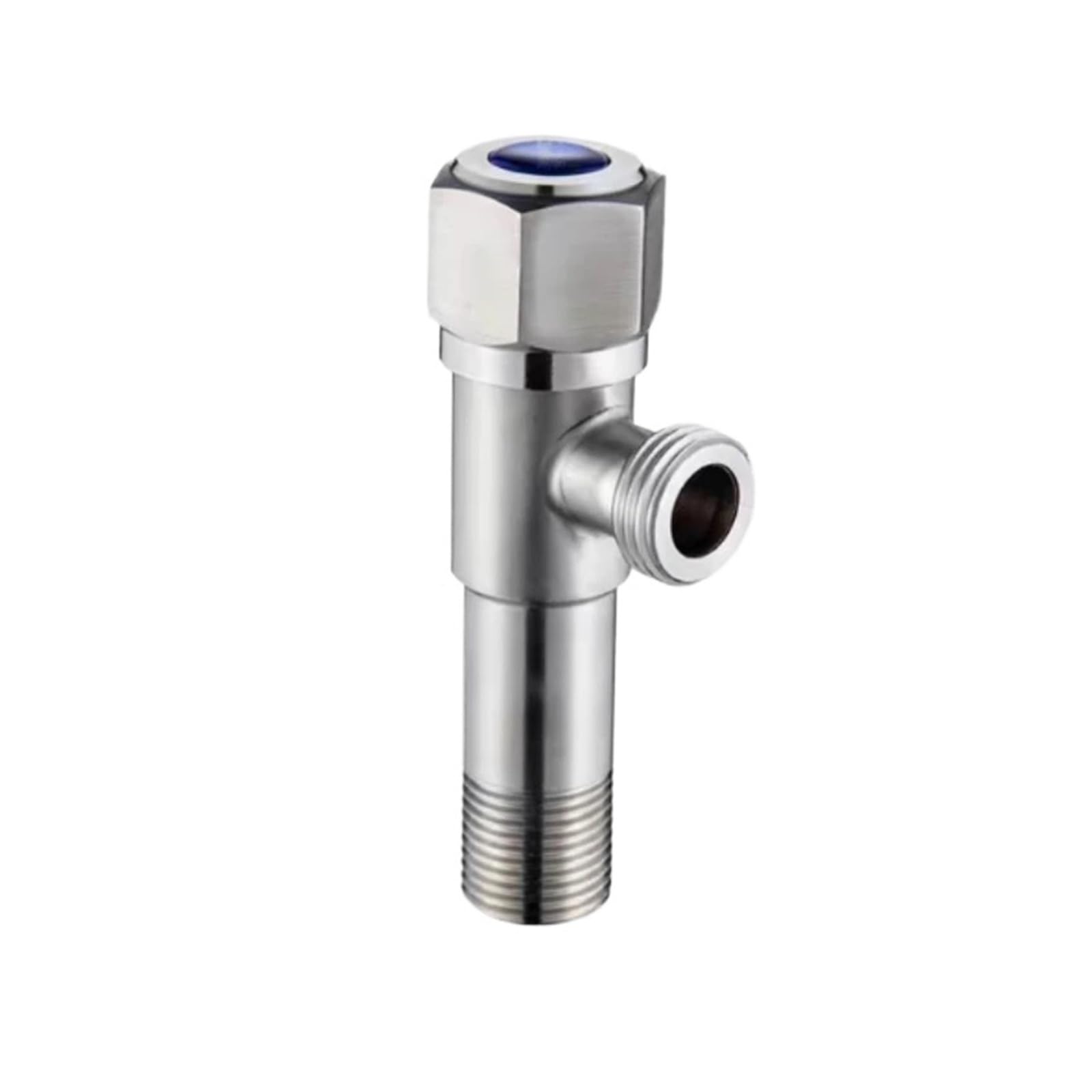 Bvhisehp Aa 304 Stainless Steel One In Two Out Water Inlet Valve G1/2 Universal Angle Household Bathroom Pipe Fittings(Aa)