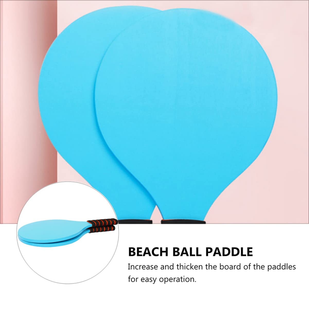 POPETPOP Raqueta De Bádminton De Madera Palas De Bádminton para Principiantes Palas Deportivas Paletas para Pelota De Playa Paletas De Madera De as De Blue