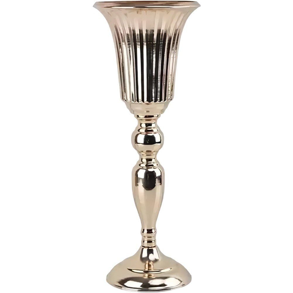 Vase Trompette en Métal Mariage pour Réussir votre Centre de Table sans Encombre