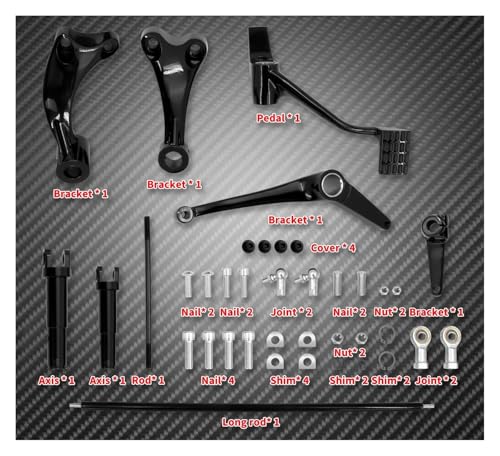 Moto pied peg accessoires leviers commande avant kits repose-pieds XL - 6