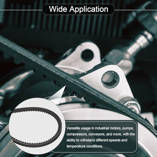 QUARKZMAN 3VX390 Gummikeilriemen, Rohkantiger gezahnter Industriekeilriemen 39 Länge x 0,38 Breite x 0,32 Dicke