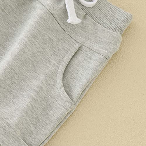 Conjunto de 2 peças para meninos com estampa listrada de manga curta para meninos, Azul, 2-3 Anos