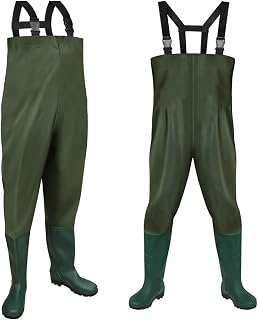 Wathose 70D Nylon/PVC, Gummistiefel Gr. M 40/41 v2