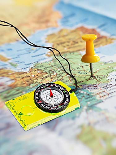 Gejoy 4 Pieces Navigation Hiking Compass Orienteering Backpacking Compass Waterproof Map Reading Compass For Scout Kids Outdoor Camping #TOP6