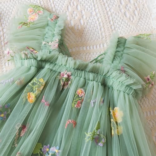 TTYAOVO Toddler Baby Dress Birthday Party Tulle Girl Dresses4