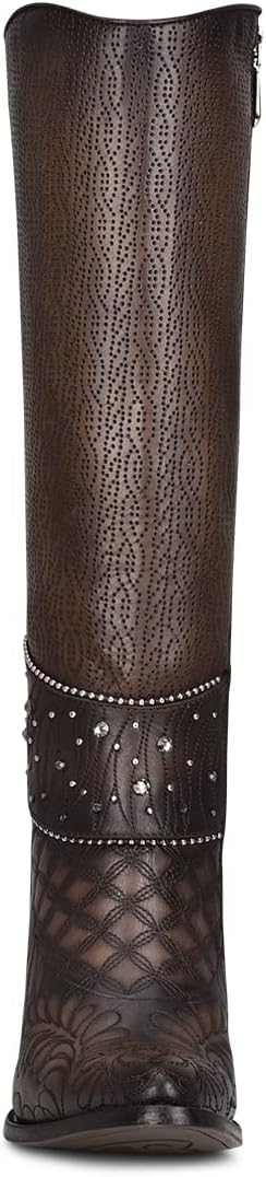Cuadra Women's Tall Boot in Bovine Leather Brown - Image 3