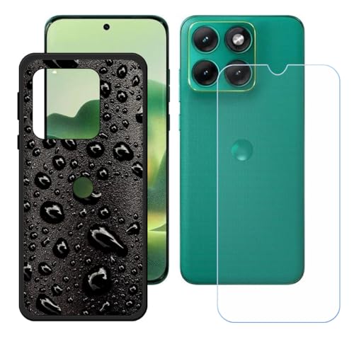 BMPNLSZ �K�p Motorola Edge 70 Fusion�p+HD�����K���X�ɓK�����ėpTPU�P�[�X�A�V���J�Q���P�[�X�o���p�[�ی�o�b�N�P�[�X-Motorola Edge 70 Fusion�p�ɓK����9�d�x�X�N���C�u�h�~�X�N���[���v���e�N�^(6,
