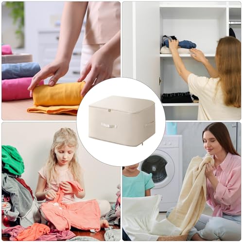 Bolsa de almacenamiento de ropa con cremallera reforzada anti-polvo 5