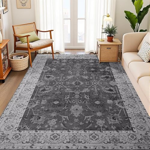 Vasofe 5x7 Rug for Bedroom, Washable Living Room Rugs for