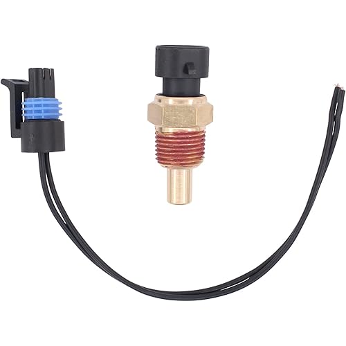MOTOKU Engine Coolant Temperature Sensor and Harness for Chevy GMC Cadillac Pontiac Buick