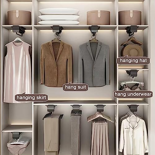Rail de garde-robe coulissant pour dressing moderne ordonné