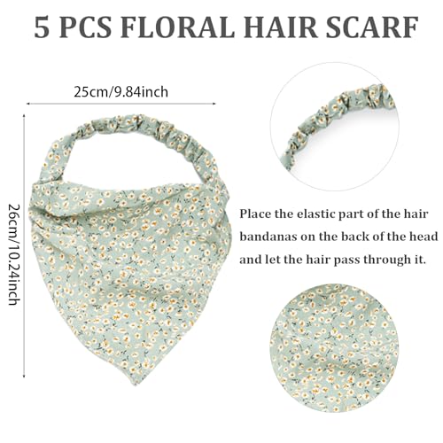 KEYRI 5 PCS Head Kerchief Headband - Image 2