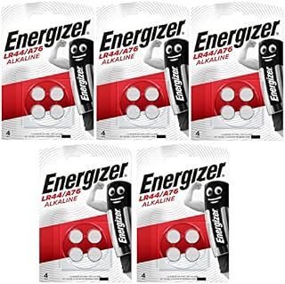 Energizer A76 LR44 AG13 Alkaline Button Cell Batteries - 20 Pack