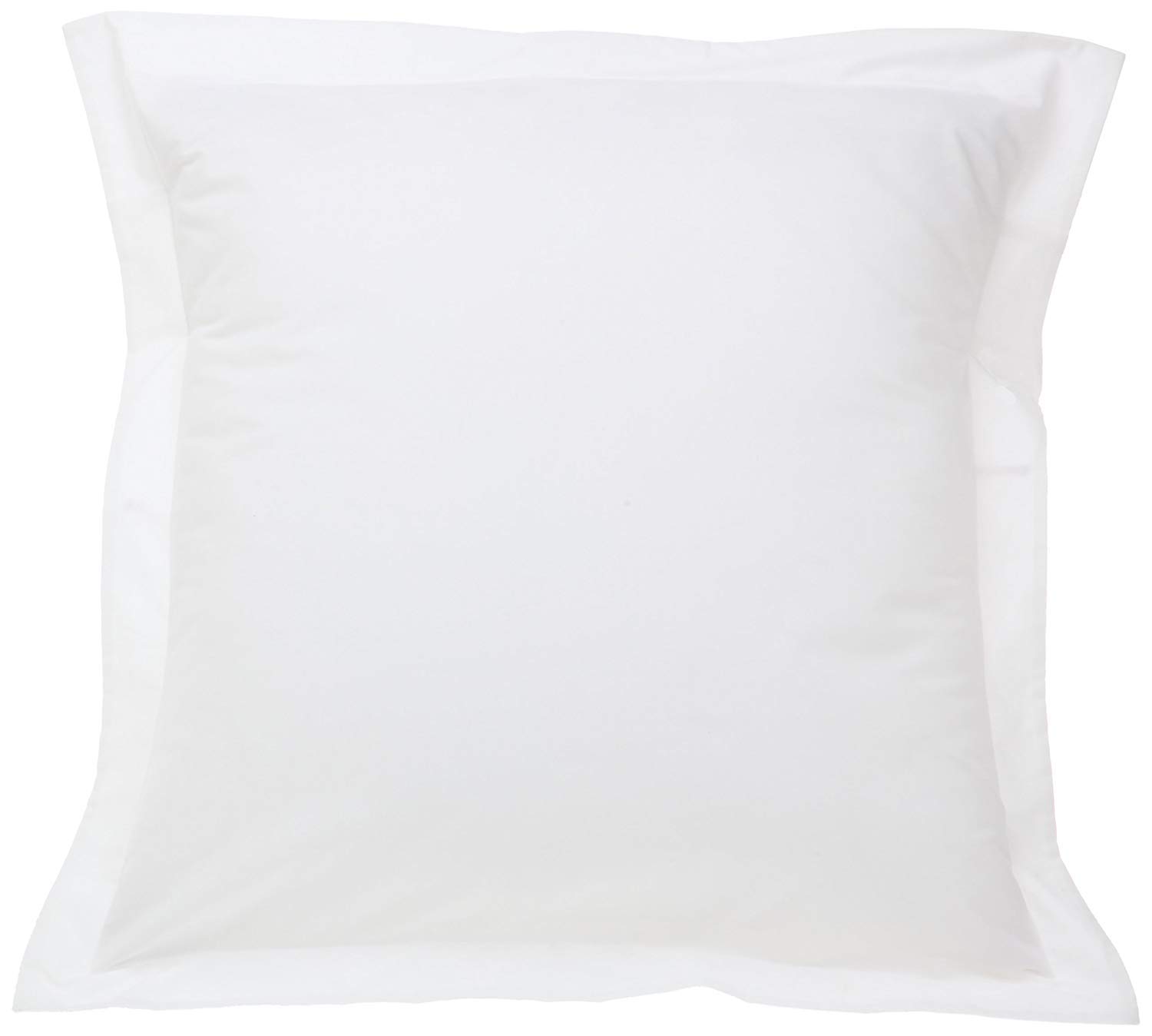 European Square Pillow Shams Set of 2 Pillowcase Euro Shams 26x26 White Pillow Covers 2 Pack, European Pillow Shams White Solid 500 Thread Count 100%