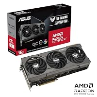 ASUS TUF Gaming Radeon RX 7800 XT OC Edition 16GB GDDR6 Gaming Grafikkarte schwarz (AMD Radeon RX7800XT, PCIe 4.0, 1x HDMI 2.1, 3X DisplayPort 2.1, TUF-RX7800XT-O16G-GAMING) – Ansicht 2