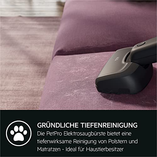 AEG QX6-1-45AN Akku Staubsauger kabellos / Staubsauger beutellos / leise / Handstaubsauger akku / 45 min Laufzeit / leicht / Hartboden / 2in1 / Tierhaare / Hund / Katze / Teppich / Auto / grau – Bild 6