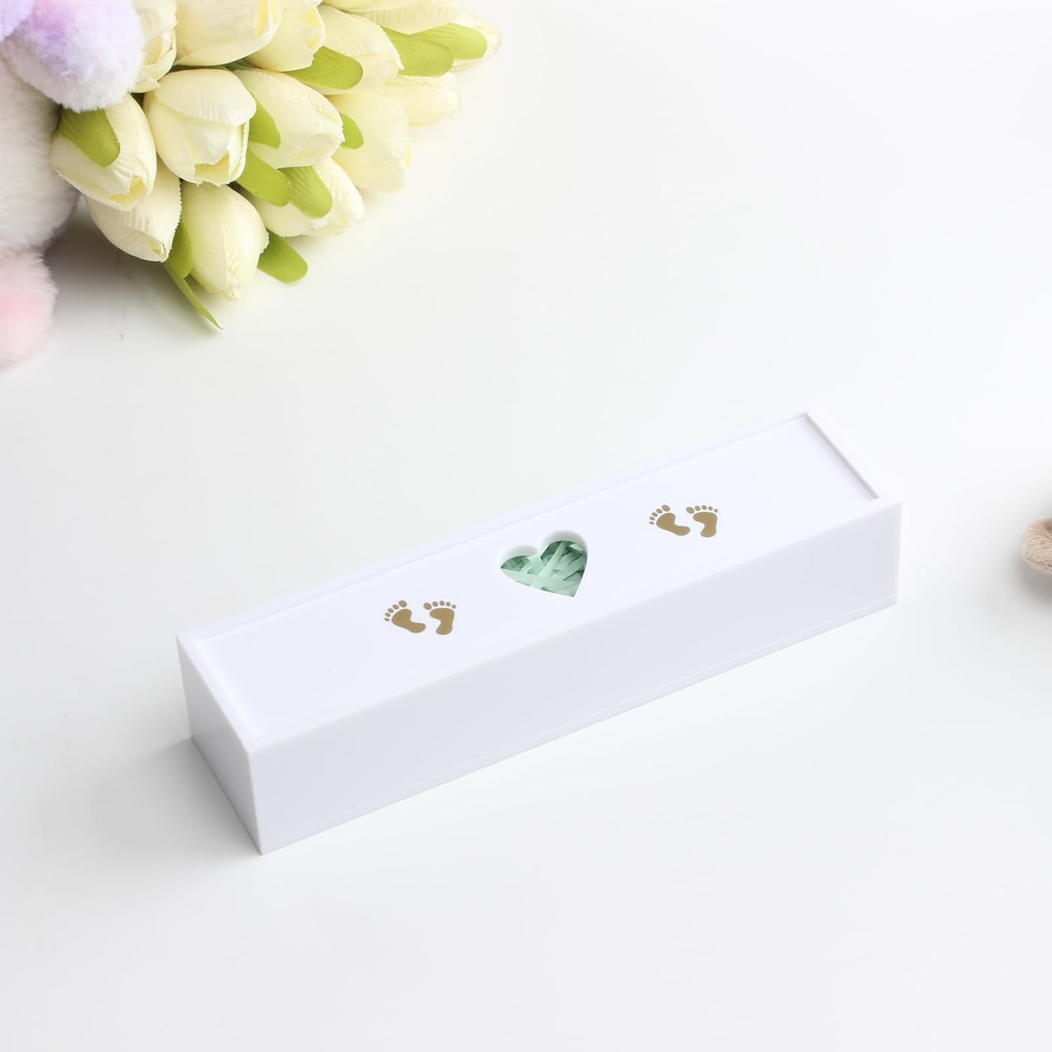 Pregnancy Test Keepsake Box, Pregnancy Acrylic Announcement Gift, Surprise Pregnancy Announcement Box, Baby Memory Souvenir Collection Box, Baby Reveal Gift for Husband Grandparents Parents - Image 5