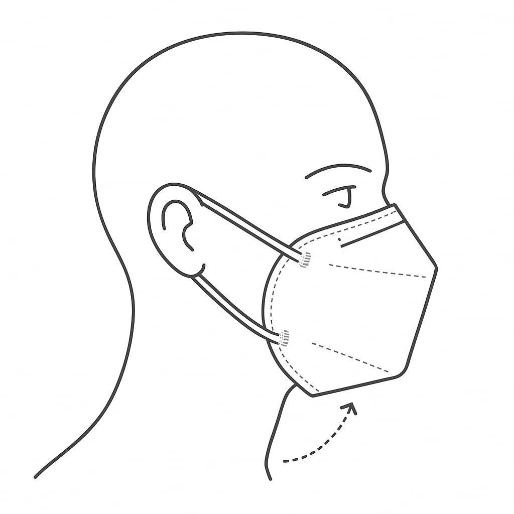 HaseMed FFP2 NR Atemschutzmasken ohne Ventil, Weiß – Einwegmasken mit Ohrschlaufen, latexfrei & ergonomische Passform – hygienisch verpackt