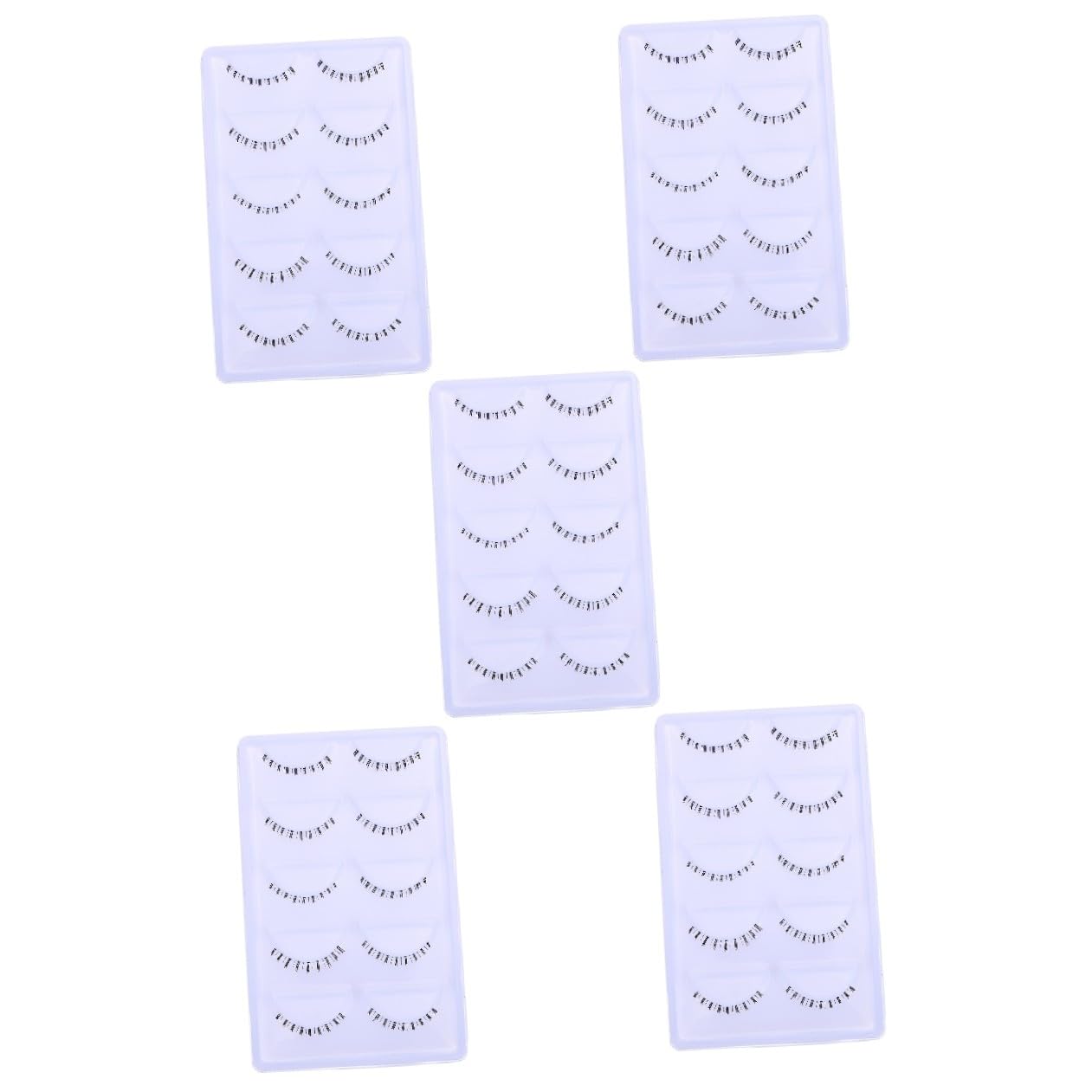 Healeved 50 Paia ciglia inferiori fake lashes false lashes ciglia extension lashes extension regalini fine compleanno ciglia naturali ciglia finte stelo trasparente minore fibra