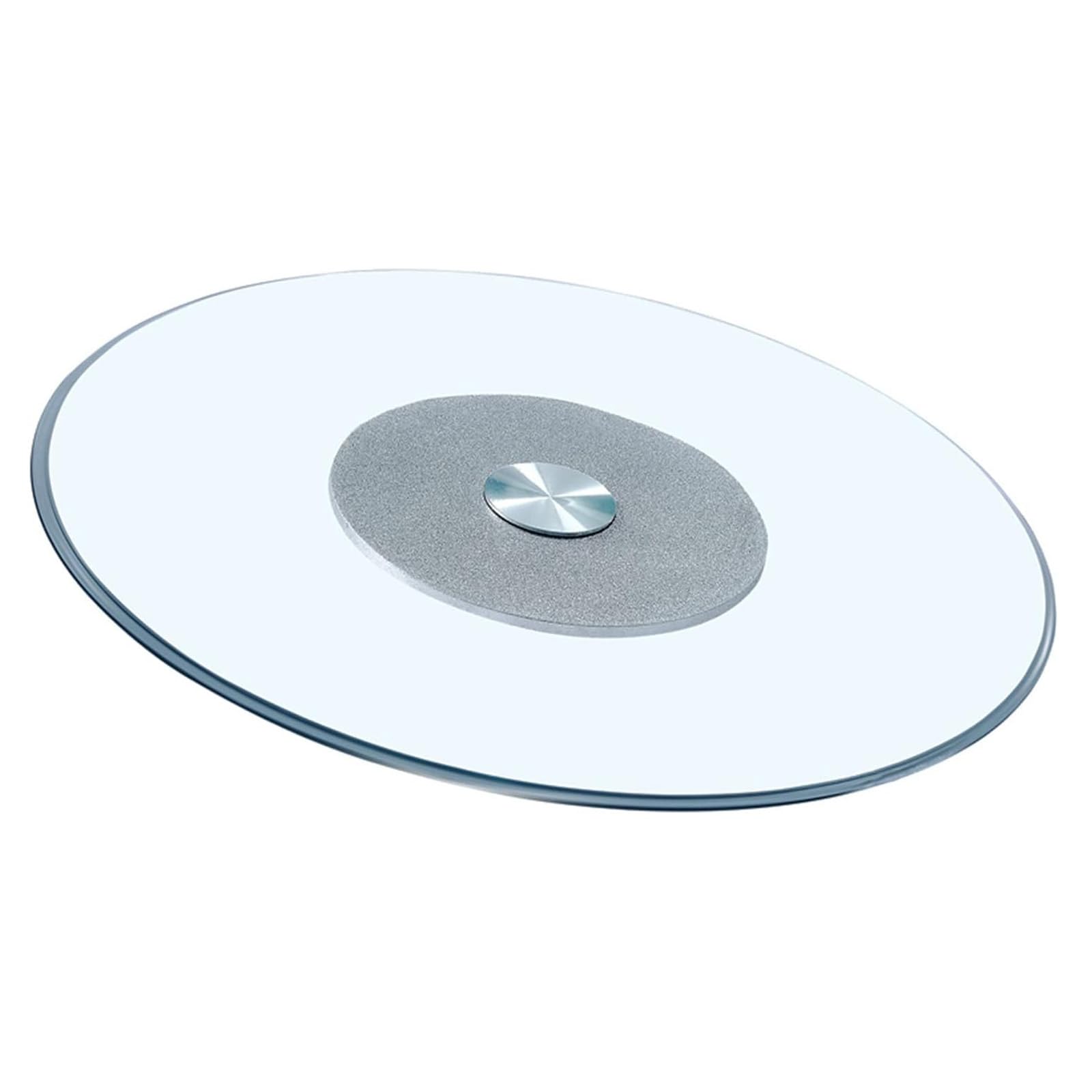 Plateau tournant table verre trempé rotatif cuisine banquet 70 cm robuste